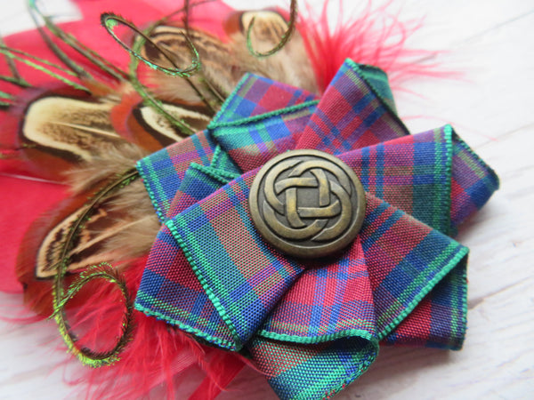 Cranberry Lindsay Tartan Hat Clip