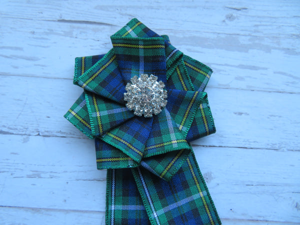 Campbell Tartan Ruffle Brooch