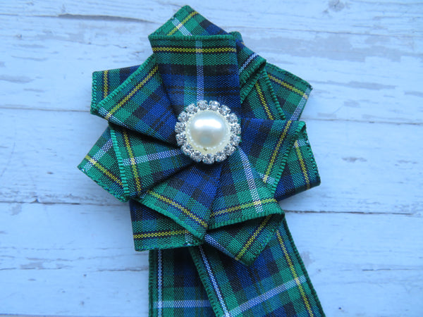 Campbell Tartan Ruffle Brooch