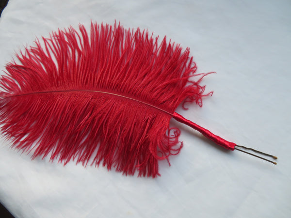 Regency Ostrich Plume Hair Piece