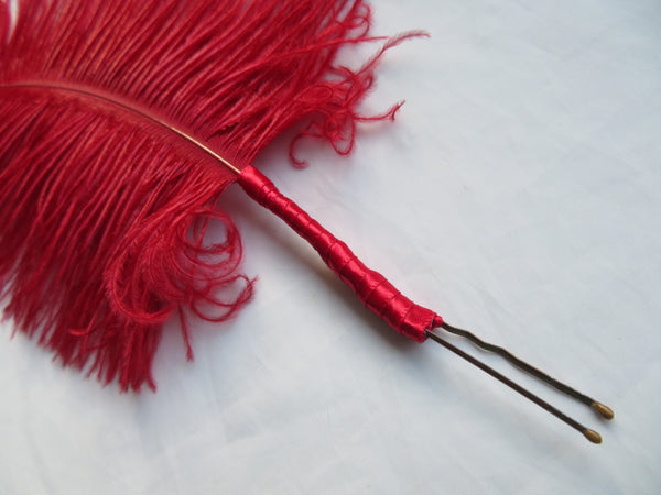 Regency Ostrich Plume Hair Piece
