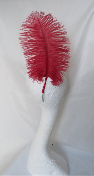 Regency Ostrich Plume Hair Piece – Feather Hair Accessory