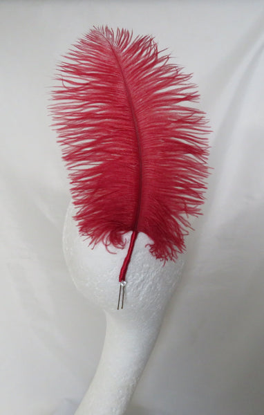 Regency Ostrich Plume Hair Piece – Feather Hair Accessory