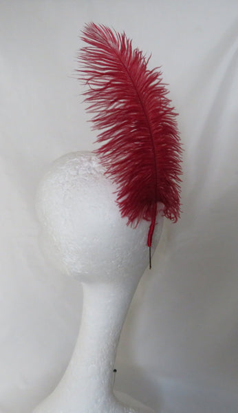 Regency Ostrich Plume Hair Piece – Feather Hair Accessory