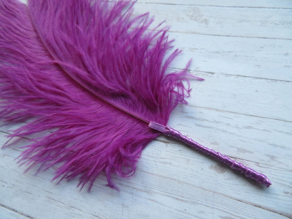 Regency Ostrich Plume Hair Piece