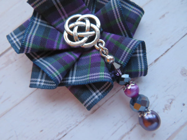 Pride of Bannockburn Beaded Brooch