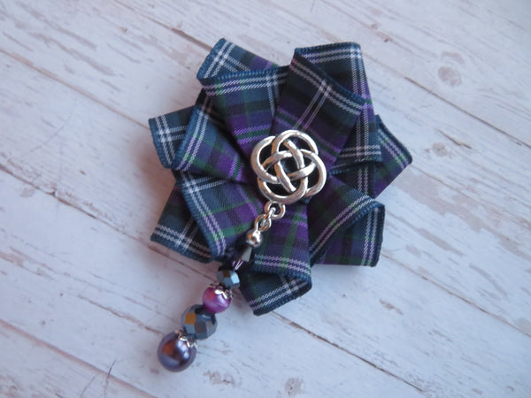 Pride of Bannockburn Beaded Brooch