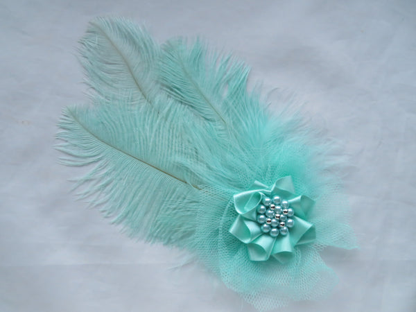 Aqua Sea Green Austen Headpiece