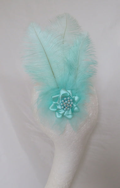 Aqua Sea Green Austen Headpiece