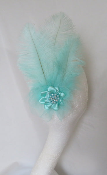 Aqua Sea Green Austen Headpiece