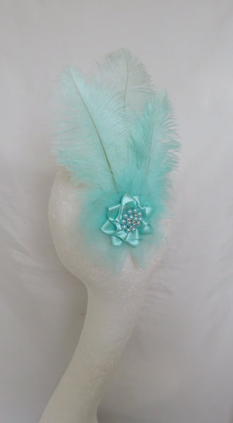 Aqua Sea Green Austen Headpiece