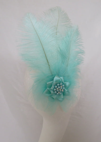 Aqua Sea Green Austen Headpiece