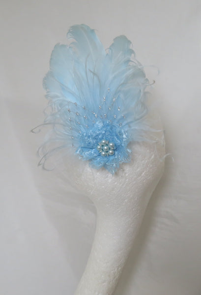 Pale Blue Darcy Regency Headpiece