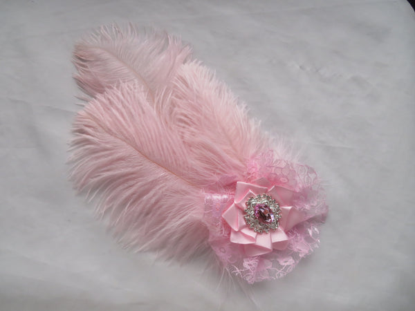Pale Pink Austen Headpiece