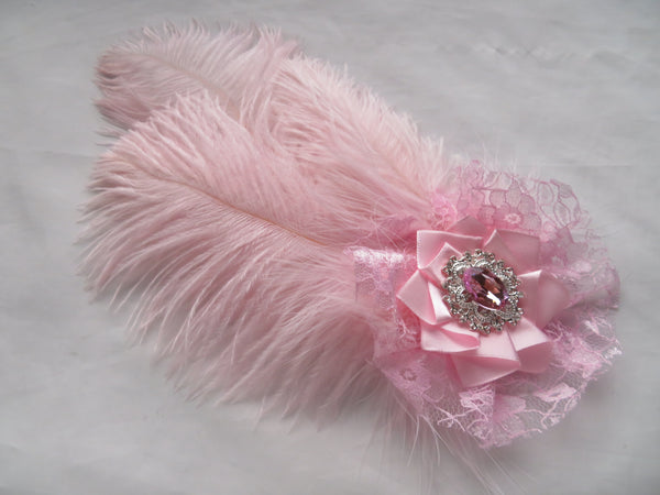 Pale Pink Austen Headpiece