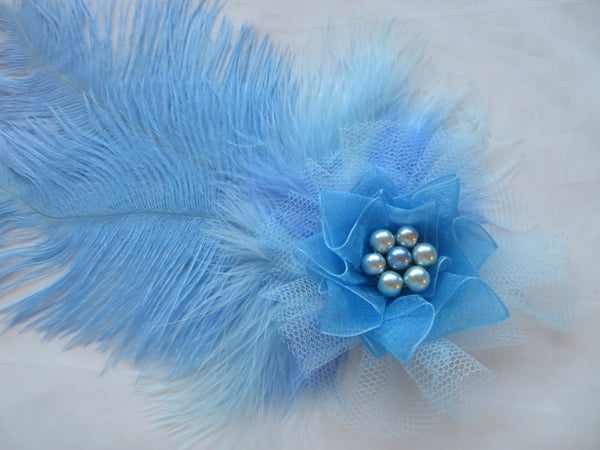 Hyacinth Blue Austen Headpiece