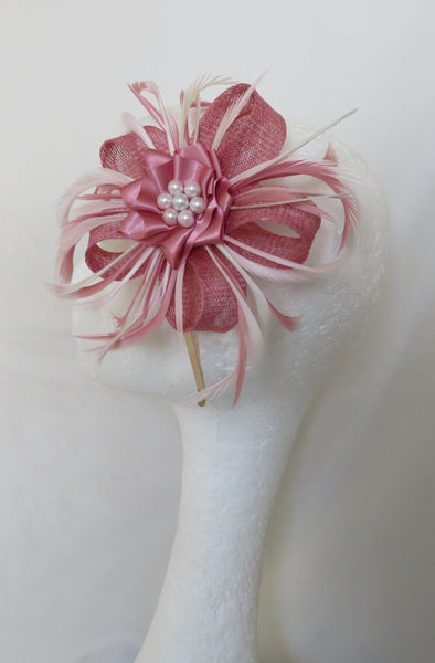 Ombre Rose Pink Mini Lily Fascinator