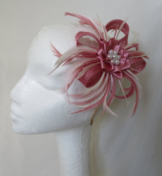 Ombre Rose Pink Mini Lily Fascinator