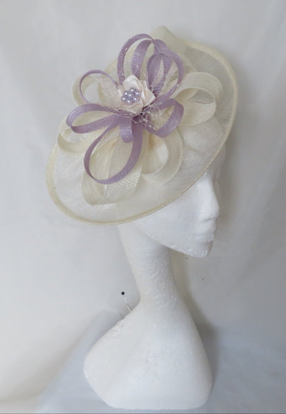 Cream Ivory and Lilac Cecilia