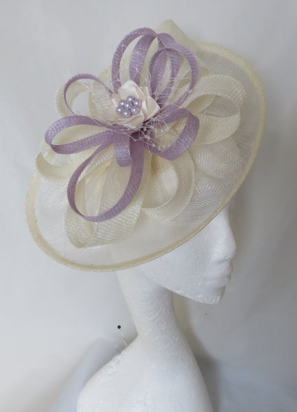 Cream Ivory and Lilac Cecilia