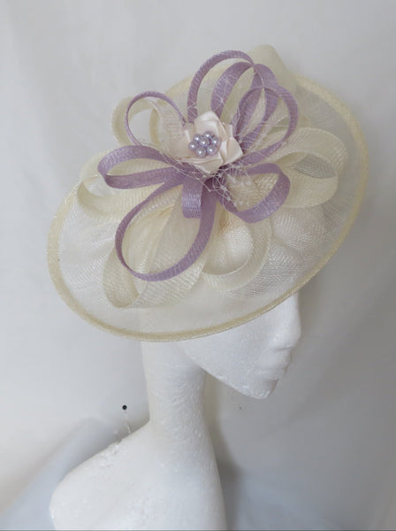 Cream Ivory and Lilac Cecilia