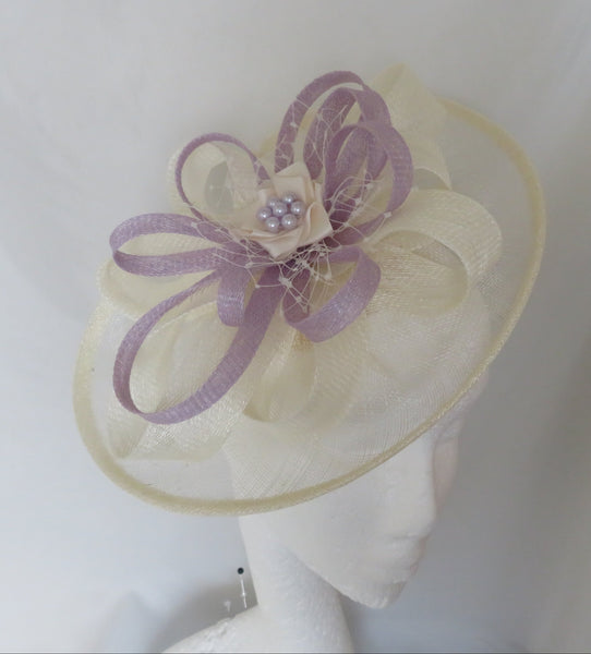 Cream Ivory and Lilac Cecilia