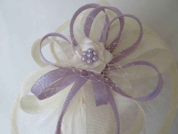 Cream Ivory and Lilac Cecilia