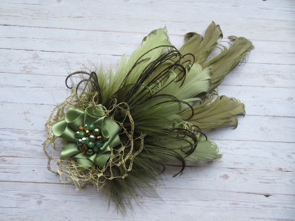 Olive Green and Gold Darcy