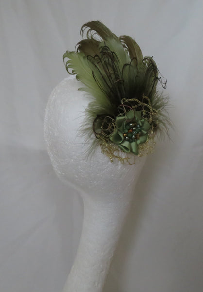 Olive Green and Gold Darcy