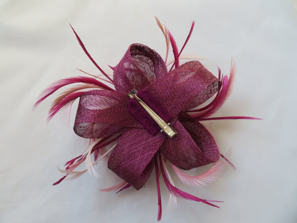 Sugar Plum Rose Mini Lily Fascinator