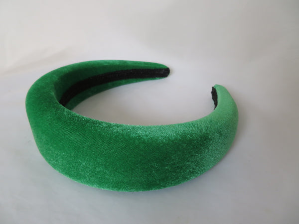 Bright Emerald Green Velvet Halo Headband