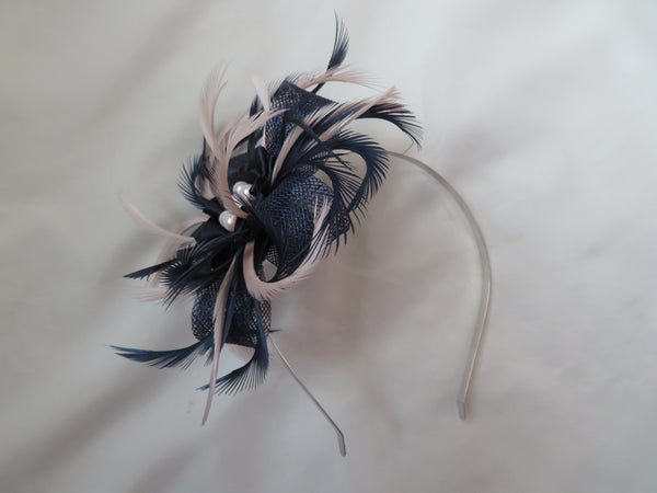 Navy Blue and Light Antique Pink Mini Lily