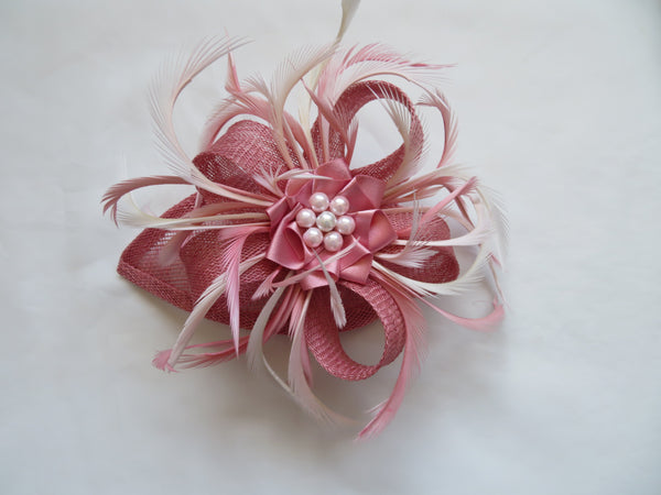 Summer Rose Pink Venus Fascinator
