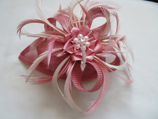 Summer Rose Pink Venus Fascinator