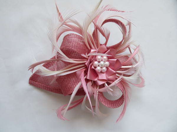 Summer Rose Pink Venus Fascinator
