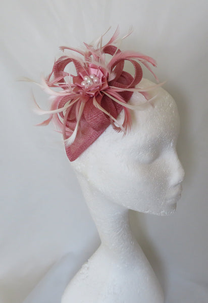 Summer Rose Pink Venus Fascinator