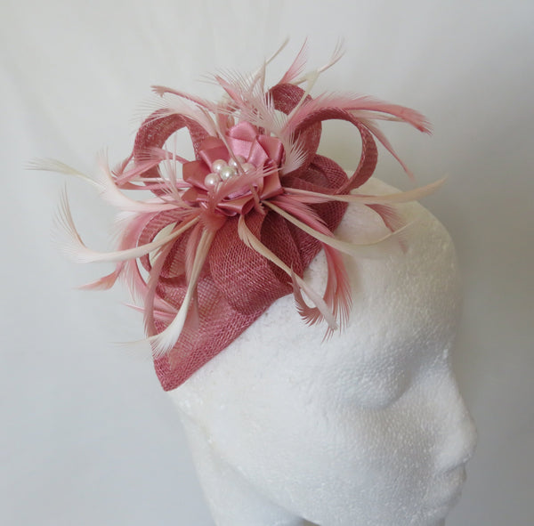 Summer Rose Pink Venus Fascinator