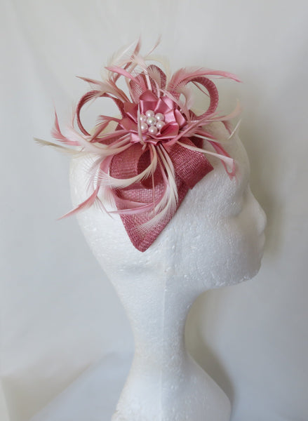 Summer Rose Pink Venus Fascinator