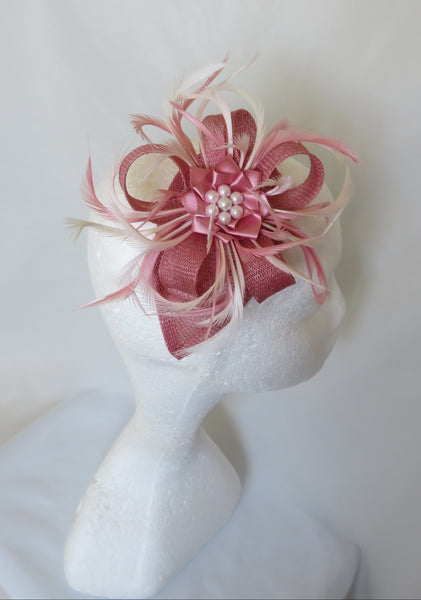 Summer Rose Pink Venus Fascinator
