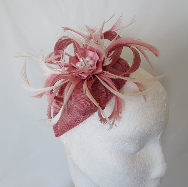 Summer Rose Pink Venus Fascinator