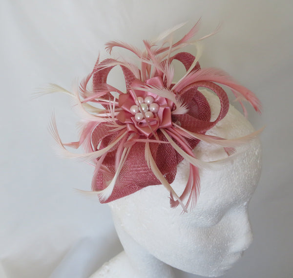 Summer Rose Pink Venus Fascinator