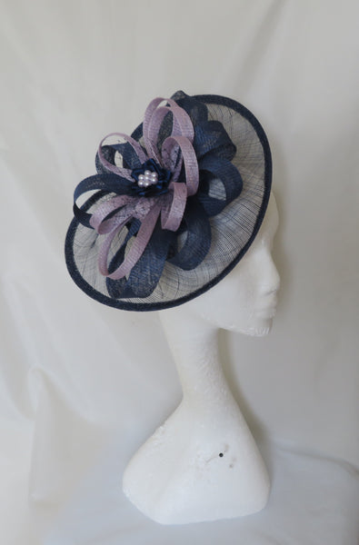 French Navy and Lilac Cecilia