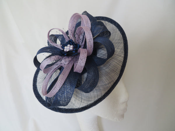 French Navy and Lilac Cecilia