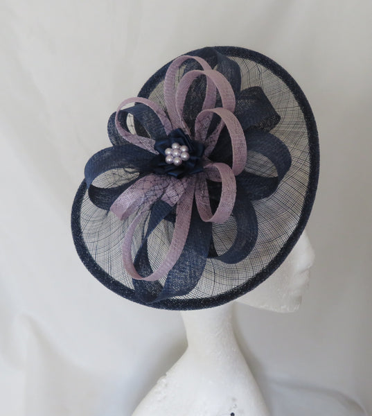French Navy and Lilac Cecilia