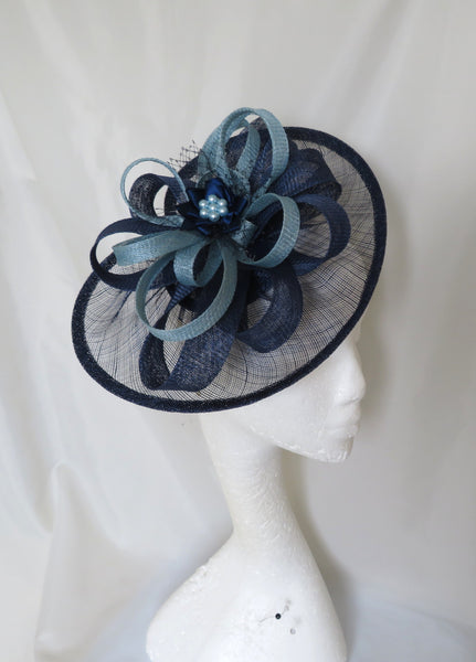 French Navy and Pale Blue Cecilia