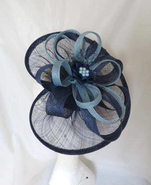 French Navy and Pale Blue Cecilia