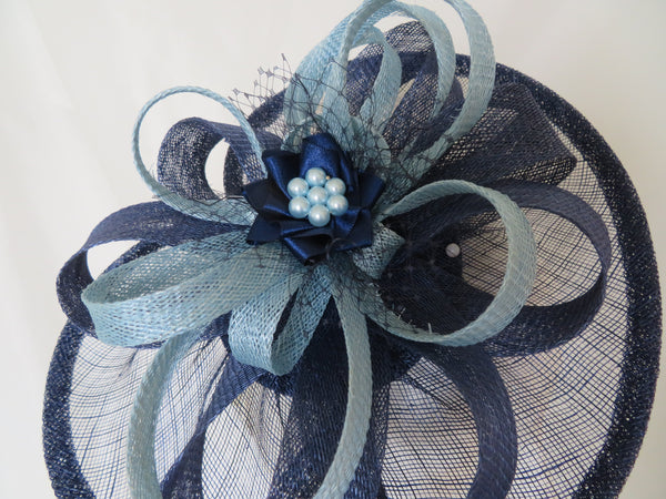 French Navy and Pale Blue Cecilia
