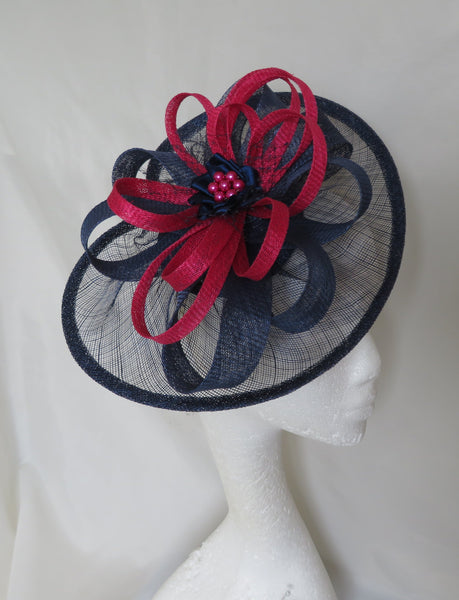 French Navy and Cerise Pink Cecilia