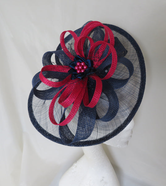 French Navy and Cerise Pink Cecilia