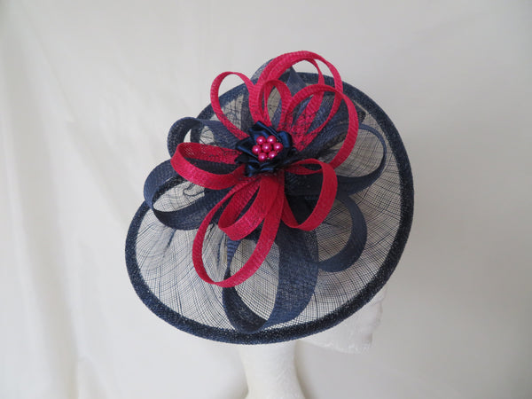 French Navy and Cerise Pink Cecilia
